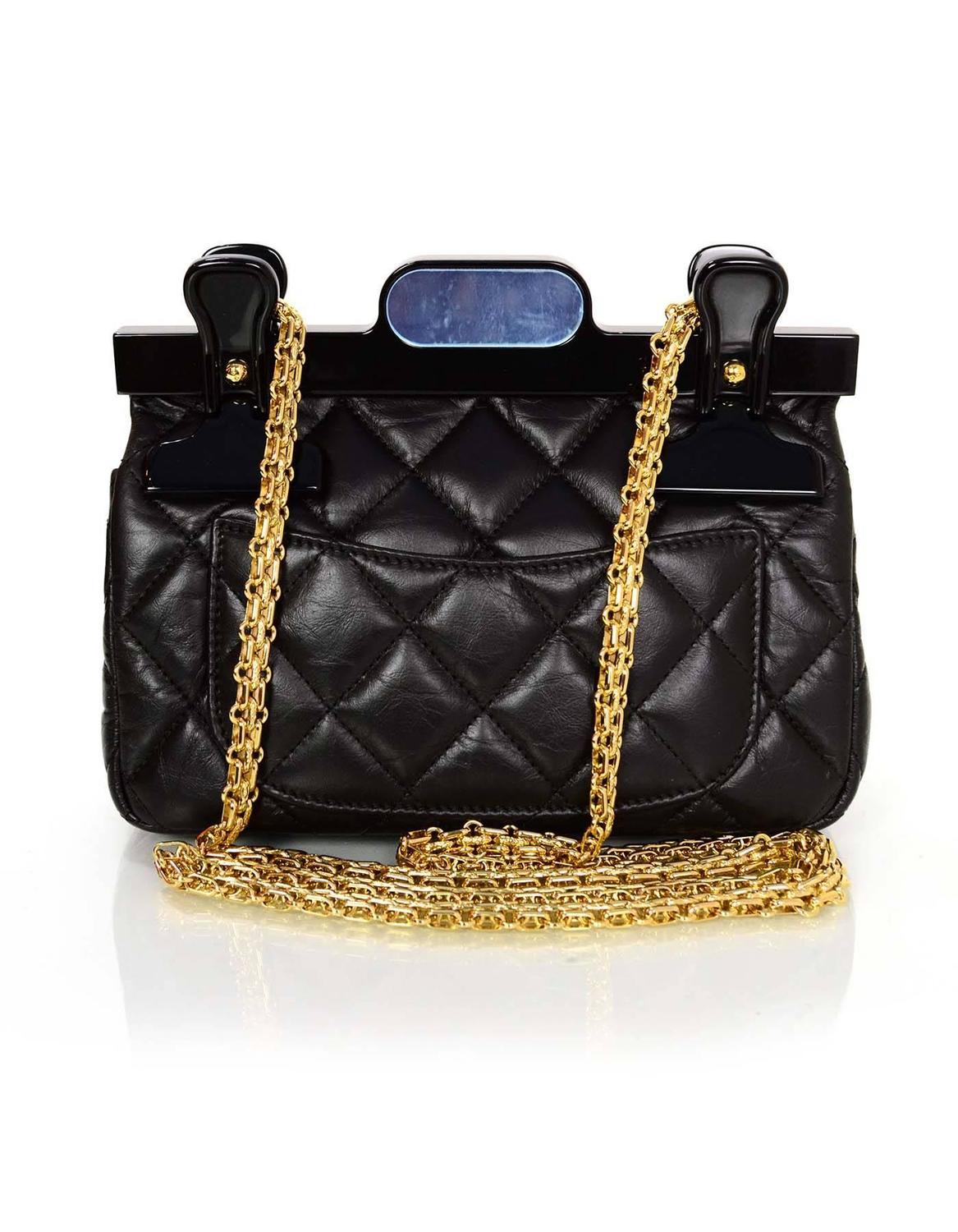 Chanel New 2016 Quilted Calfskin Leather 2.55 CC Hanger Crossbody Bag For Sale at 1stdibs