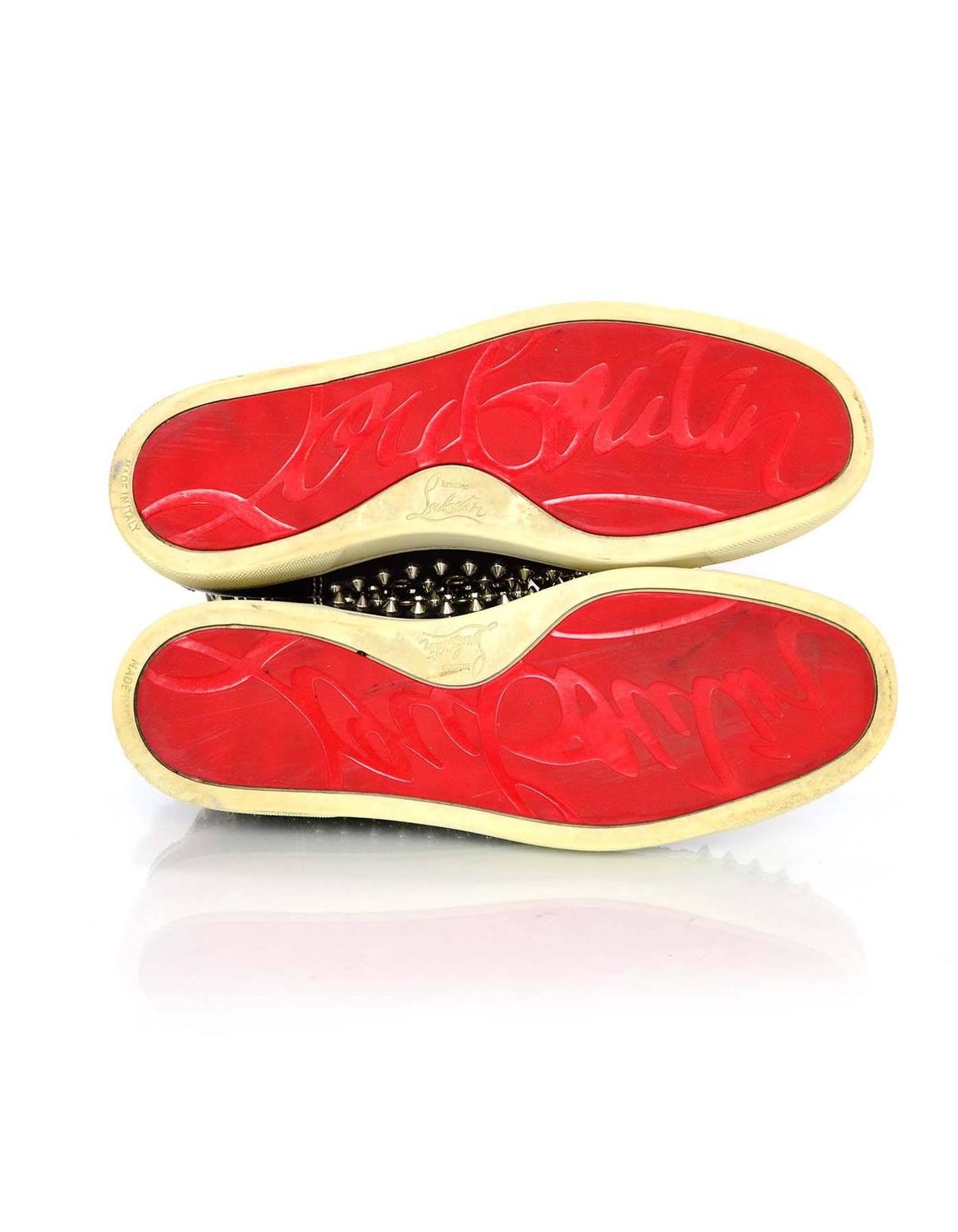 louboutin studded sneakers