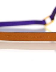 Hermes Purple Iris Epsom Leather Dandy Pavane Quadruple Wrap Bracelet