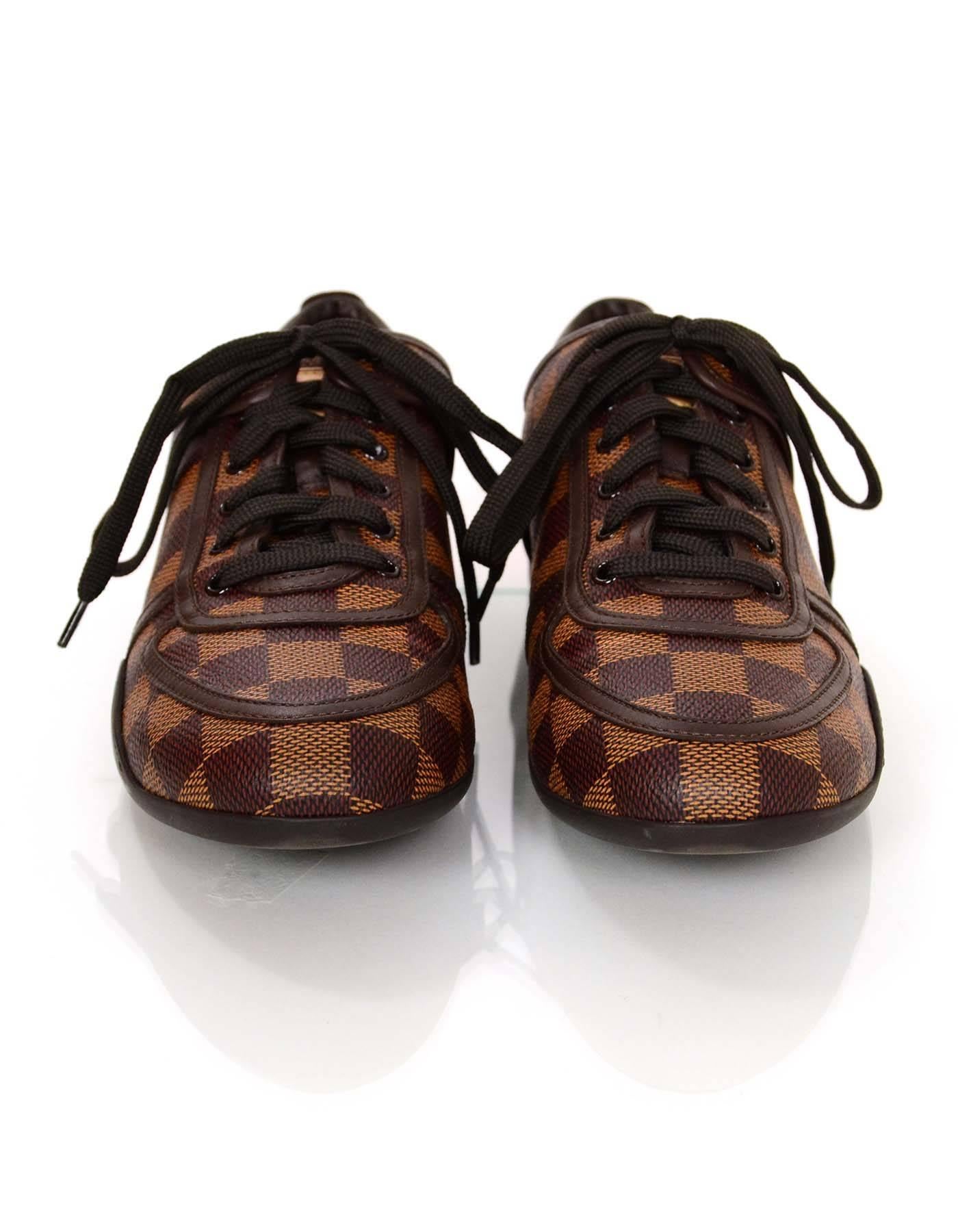 Louis Vuitton Damier Boogie Sneakers Sz 38 In Excellent Condition In New York, NY
