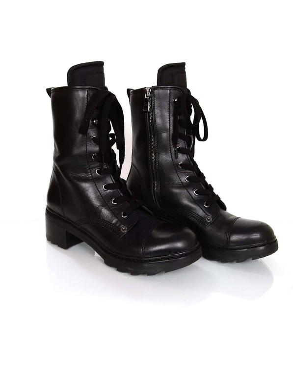 short prada combat boots