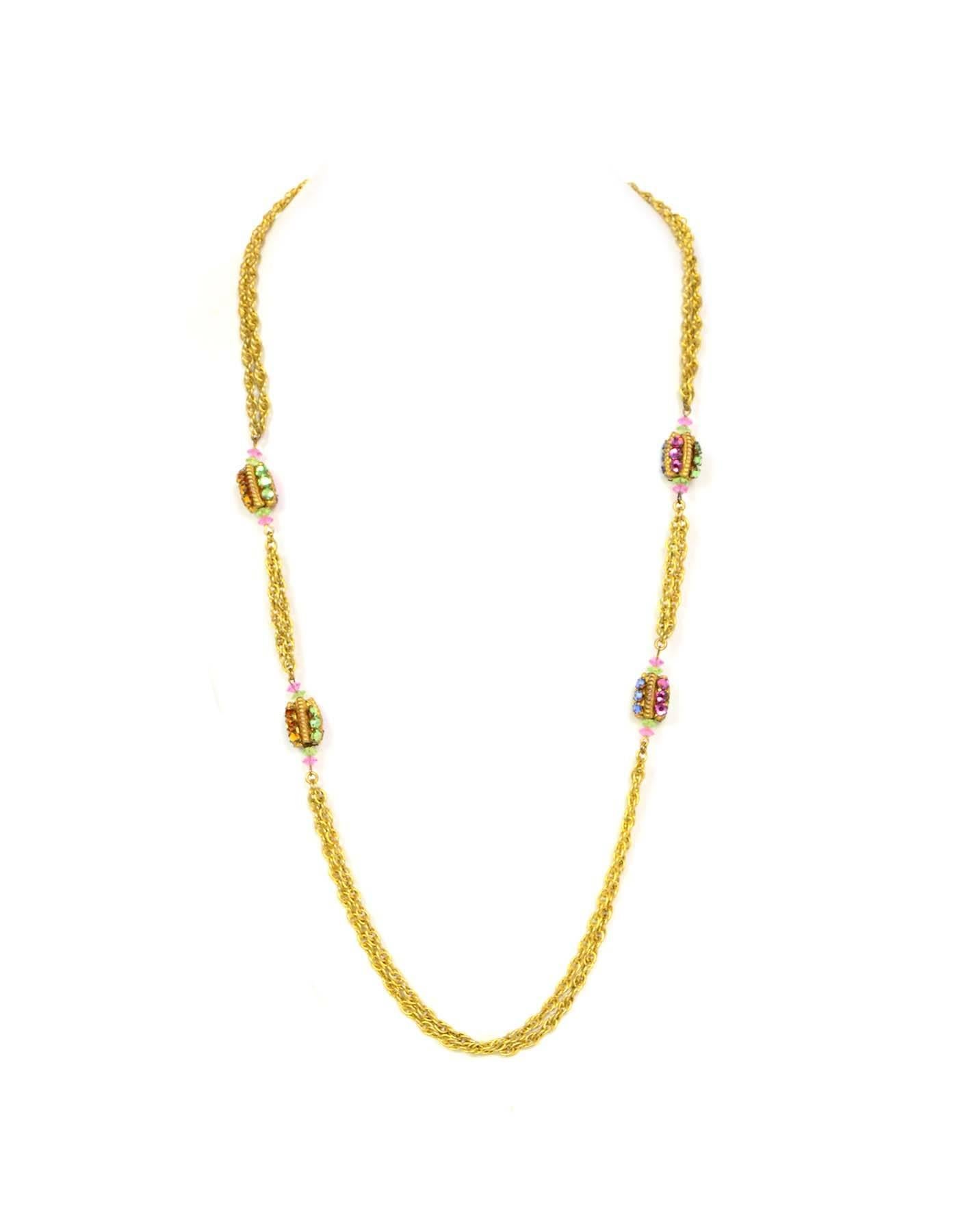 Miriam Haskell Multi-Color Crystal Necklace & Earring Set 

Features gree, pink, blue and orange crystals

Stamp: Miriam Haskell
Closure: Push tab closure for necklace, pierced ears for earrings
Color: Goldtone
Materials: Metal and multi