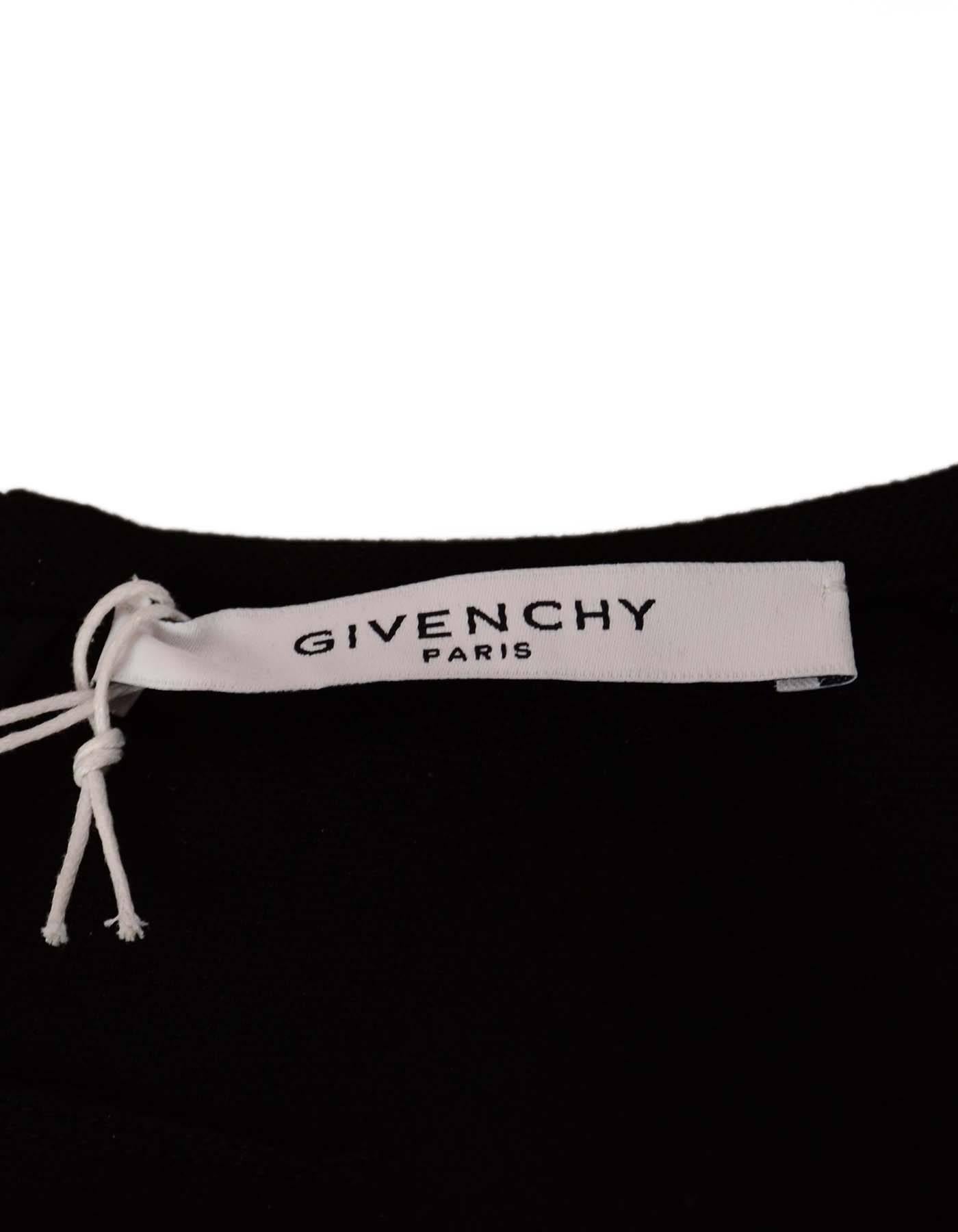 Women's Givenchy NEW W/ TAGS 2016 Black Lace-Up Dress Sz 40 rt. $2, 580