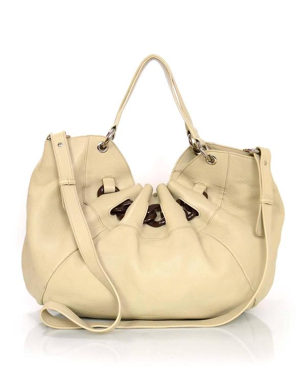 beige furla bag