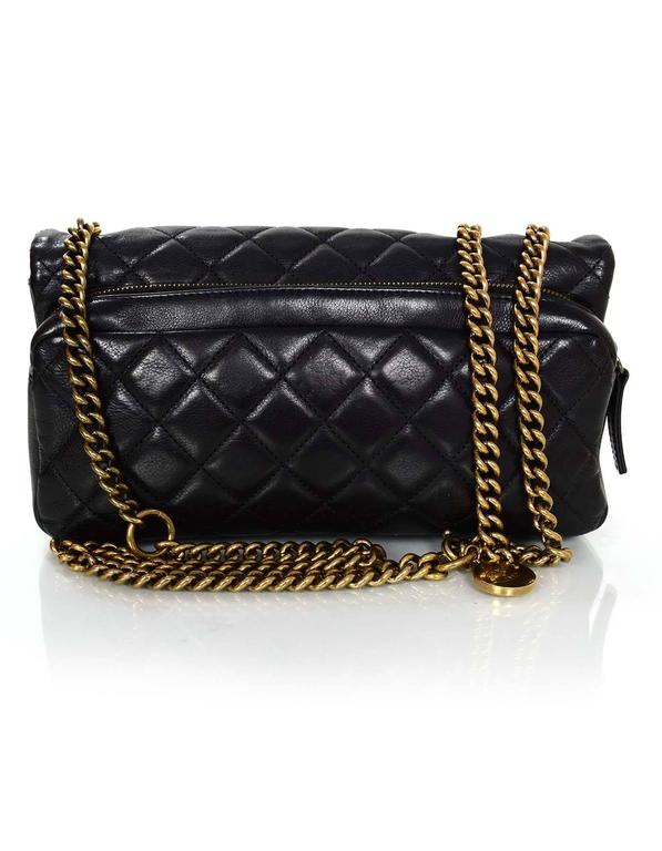 Chanel Black Quilted CC Crown Small Flap Bag