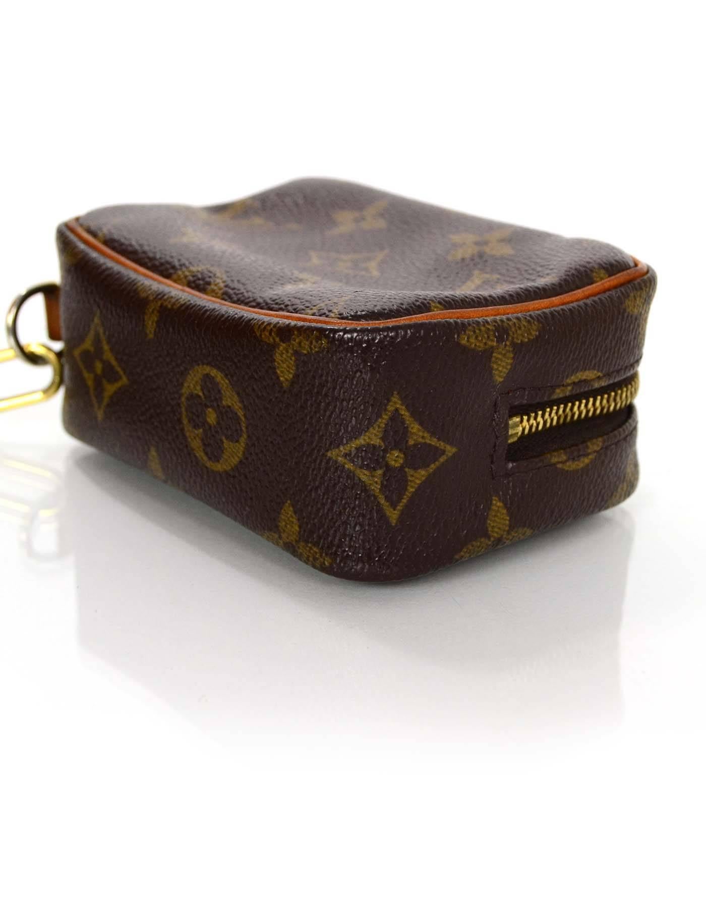 Women's or Men's Louis Vuitton Monogram Wapity Zip Around Wristlet Bag