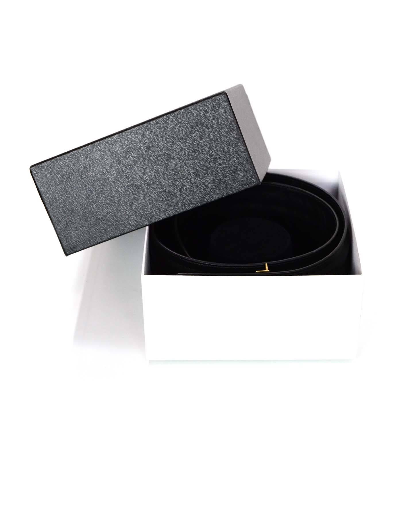 Chanel Black Leather Belt with Boy Buckle Sz 90 rt. $1, 400 1