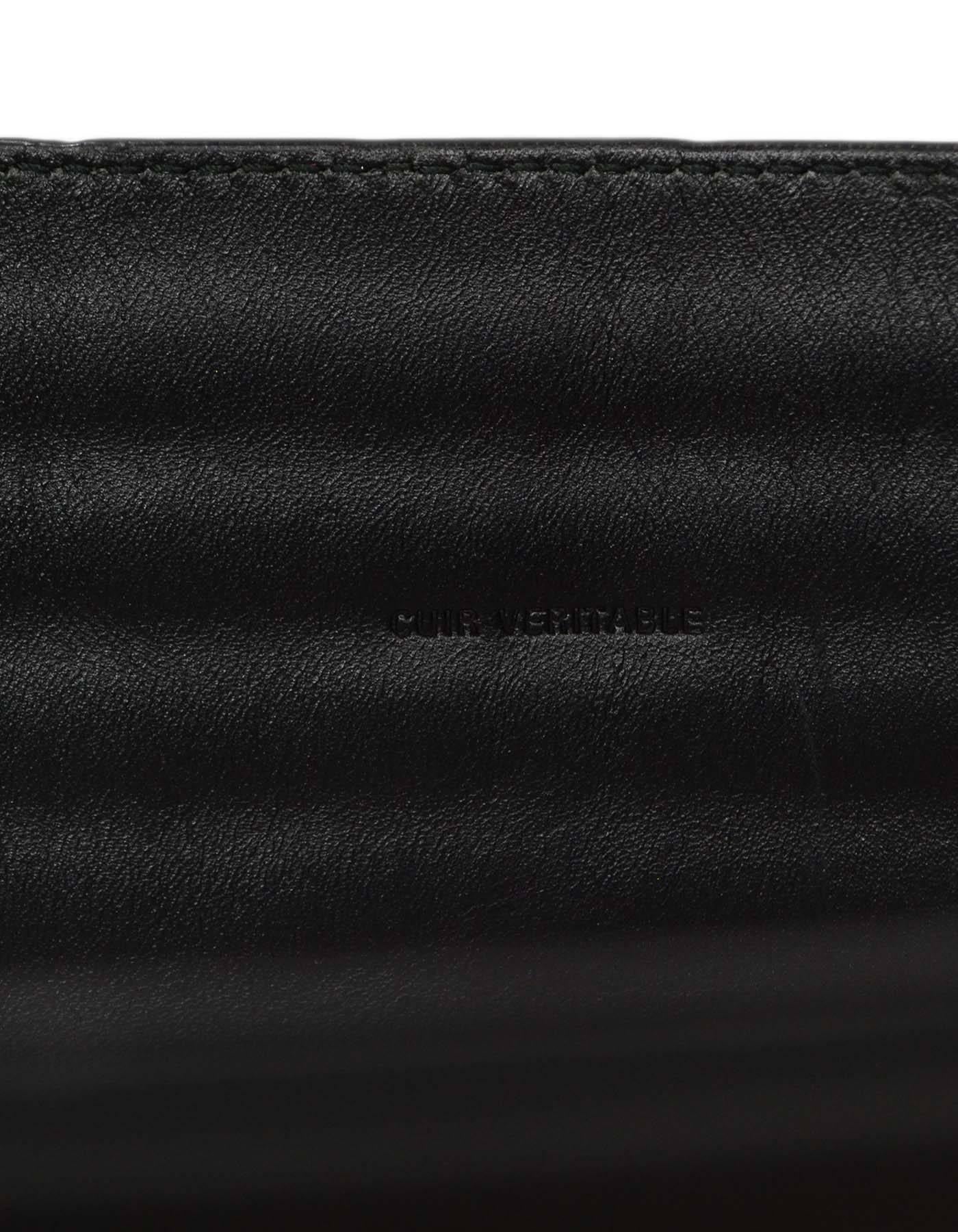 Women's Chanel Black Leather Belt with Boy Buckle Sz 90 rt. $1, 400