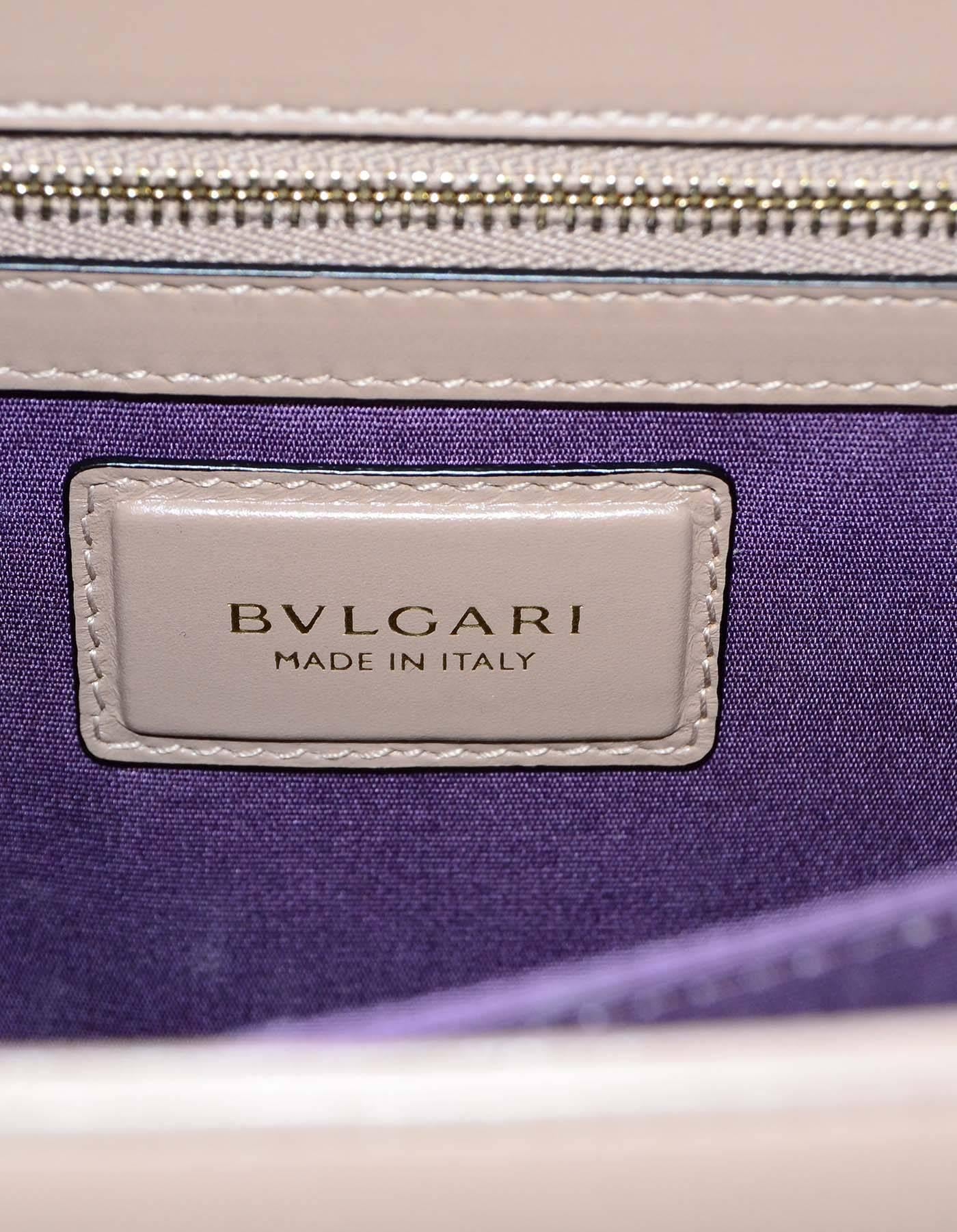 Women's  Bvlgari Taupe Leather Serpenti Forever Flap Cover Bag rt. $2, 800