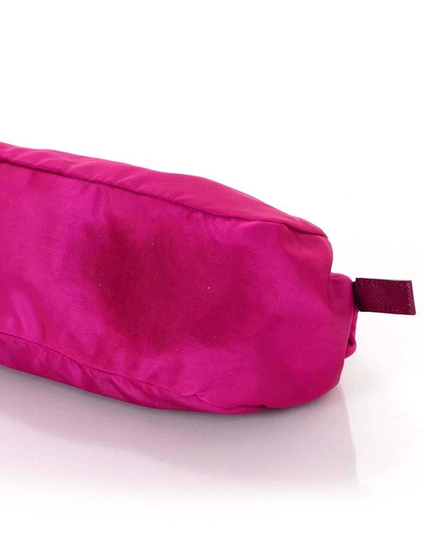Prada Fuchsia Nylon Makeup Pouch Bag For Sale at 1stdibs