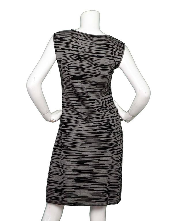 M Missoni Black and White Sleeveless Dress Sz 46 For Sale at 1stDibs