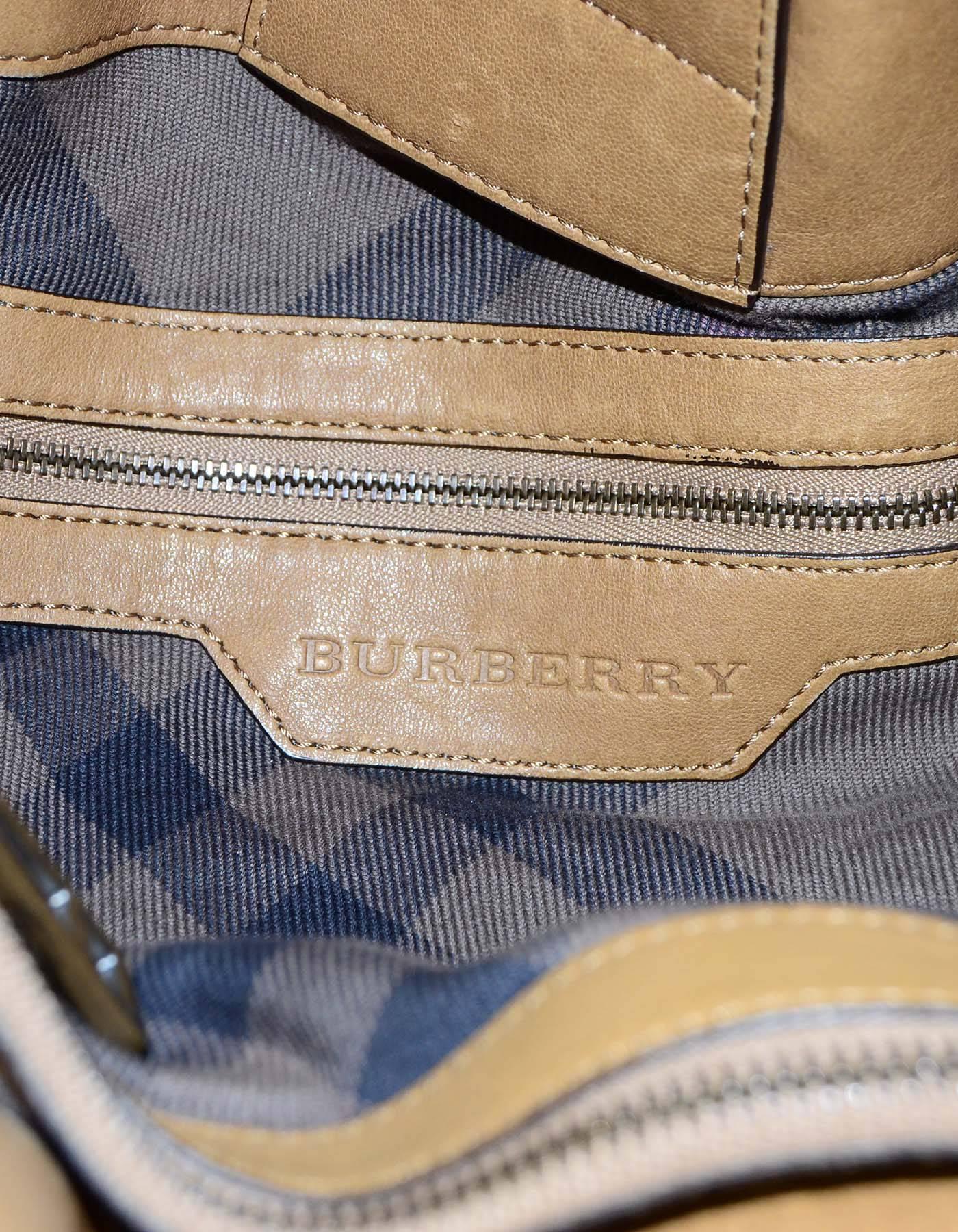 Burberry Brown Quilted Leather Tote Bag 3