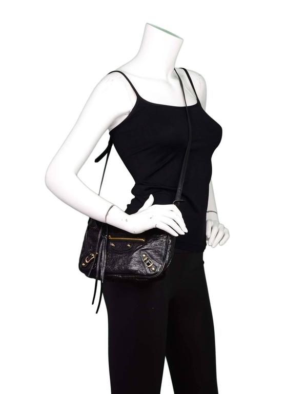 Balenciaga Black Leather Classic Hip Crossbody Bag For Sale at 1stDibs | balenciaga  classic hip crossbody bag