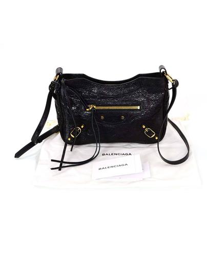 Balenciaga Black Leather Classic Hip Crossbody Bag For Sale At 1stdibs