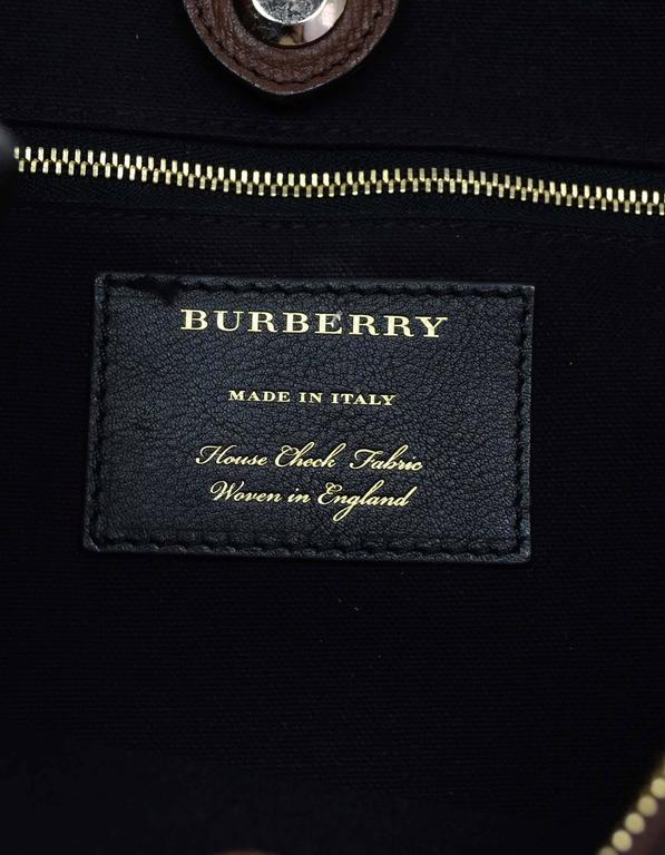 Burberry Brown Leeather Large Banner Tote Bag w/ Strap rt. $1,795 For ...