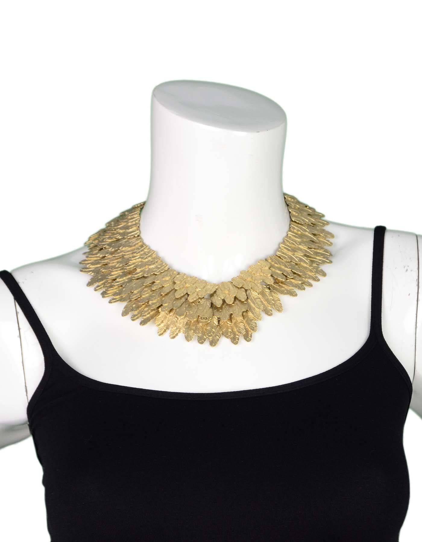 feather bib necklace
