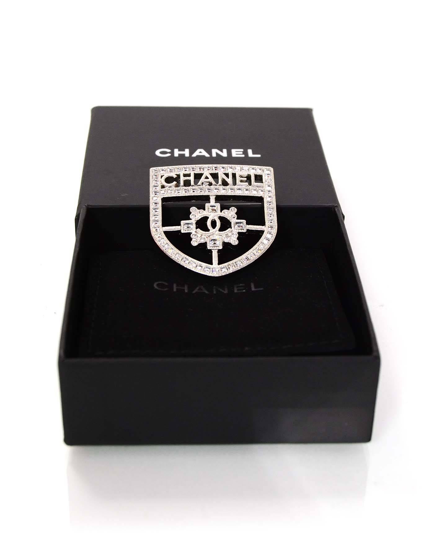 chanel crystal brooch