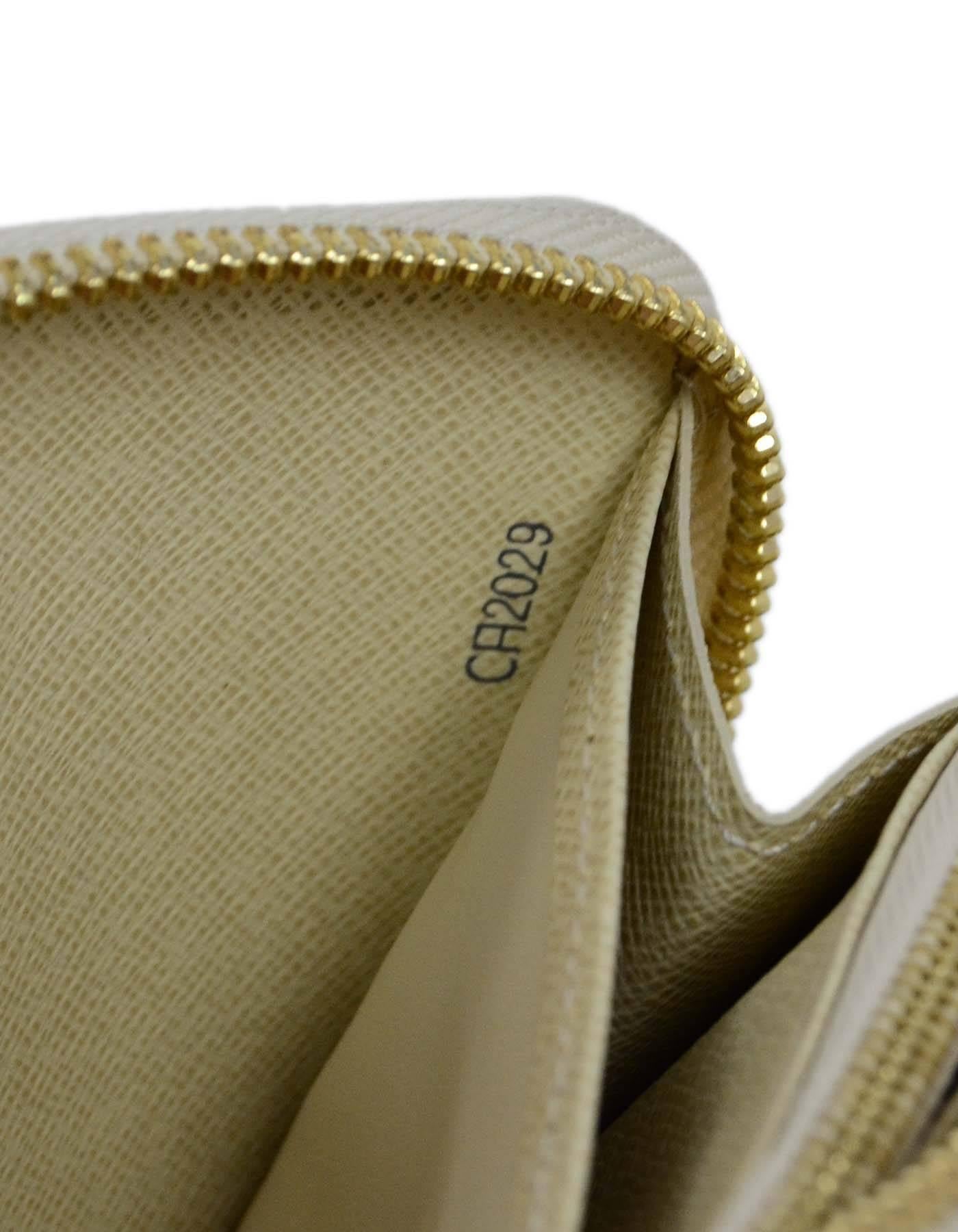 Women's or Men's Louis Vuitton Damier Azur Zippy Wallet with Box and Dust Bag
