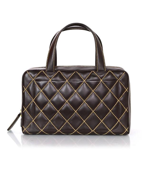 Chanel surpique bowler bag top
