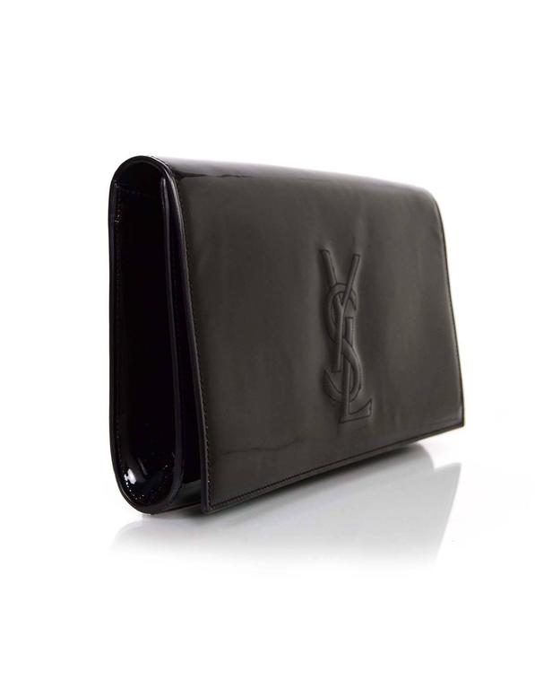 ysl leather clutch