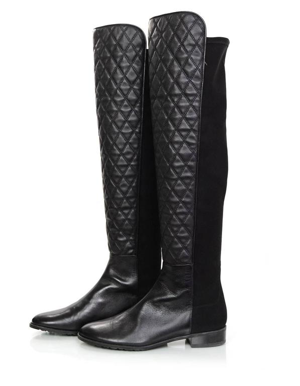 stuart weitzman quilted boots