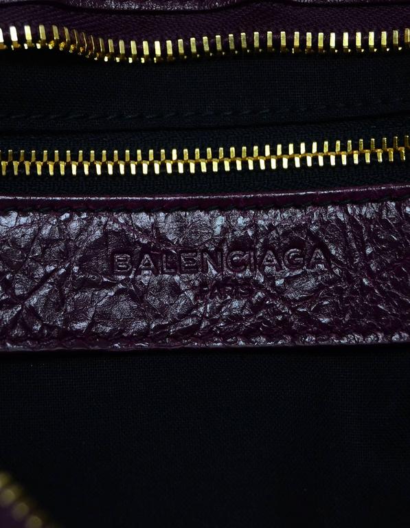 burgundy balenciaga city bag
