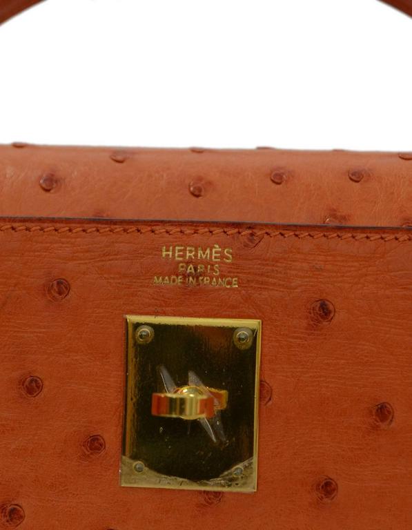 Hermes Backpack Kelly Ostrich Gold Hardware Rp. 135.000.000