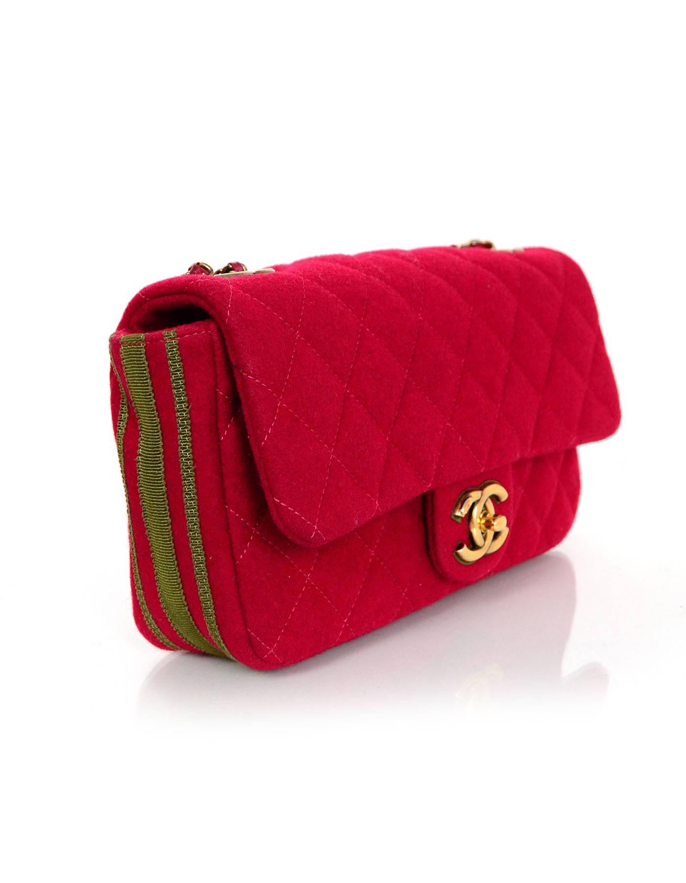 red wool bag