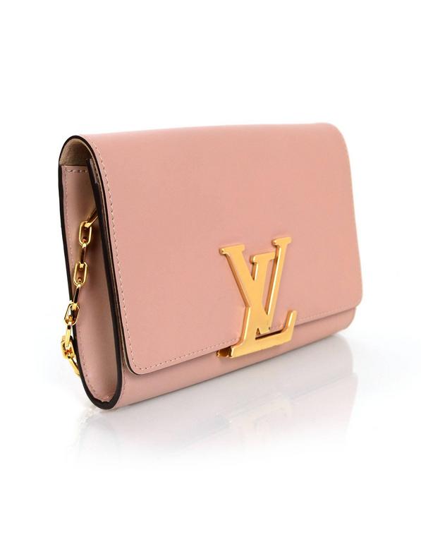 Louis Vuitton Beige Leather Chain Louise GM Bag For Sale at 1stdibs