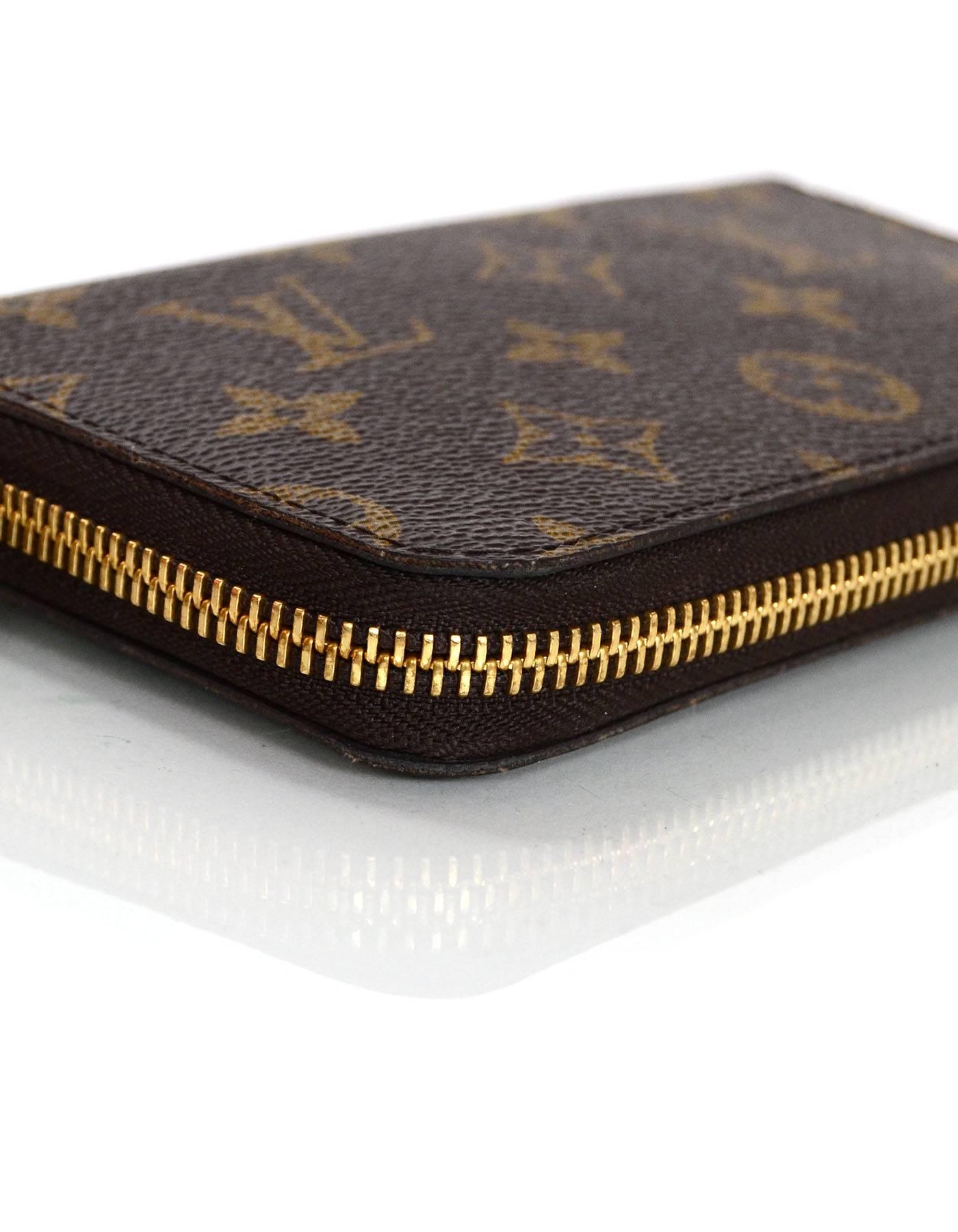 Women's or Men's Louis Vuitton Monogram Compact Zippy Wallet