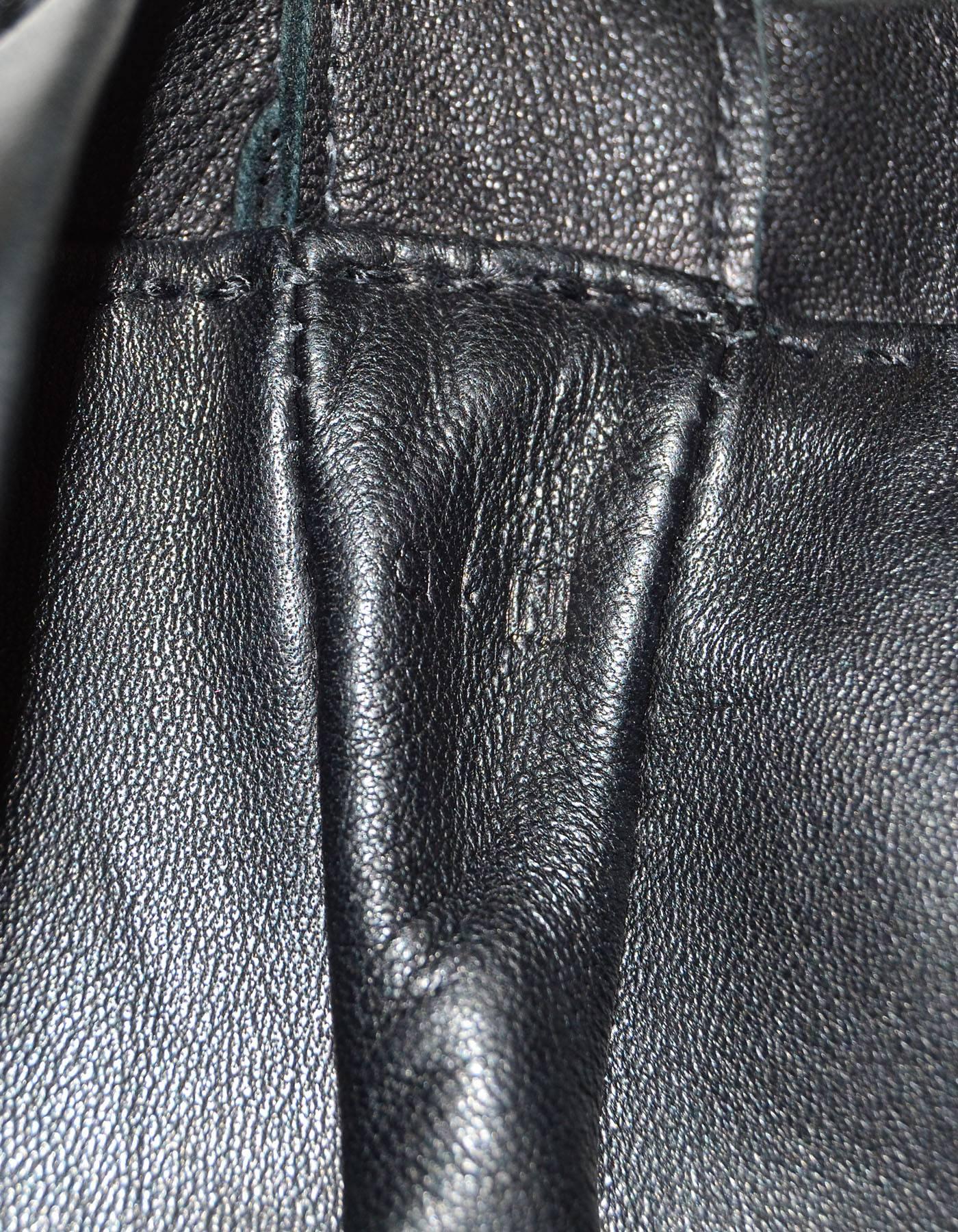 Hermes Black Leather Clou de Selle Crossbody Bag 4