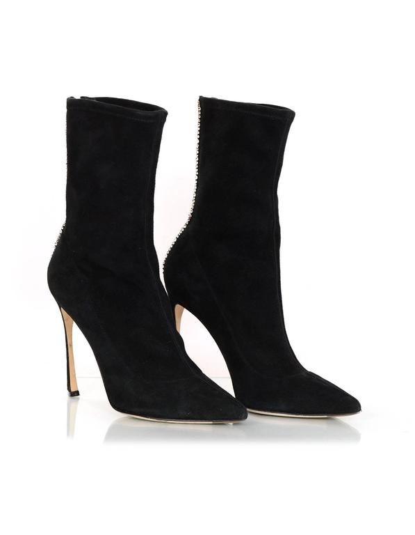 sergio rossi suede booties
