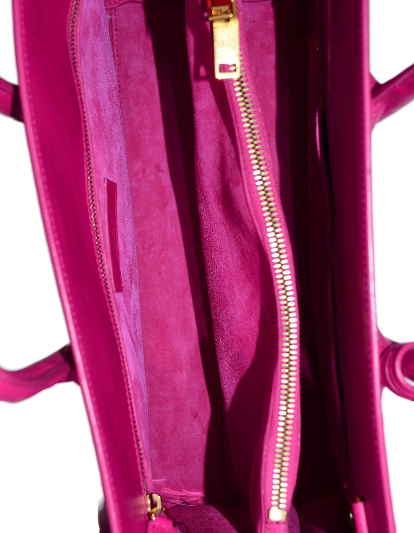 Saint Laurent Pink Small Sac De Jour Tote Bag w/ Strap 3