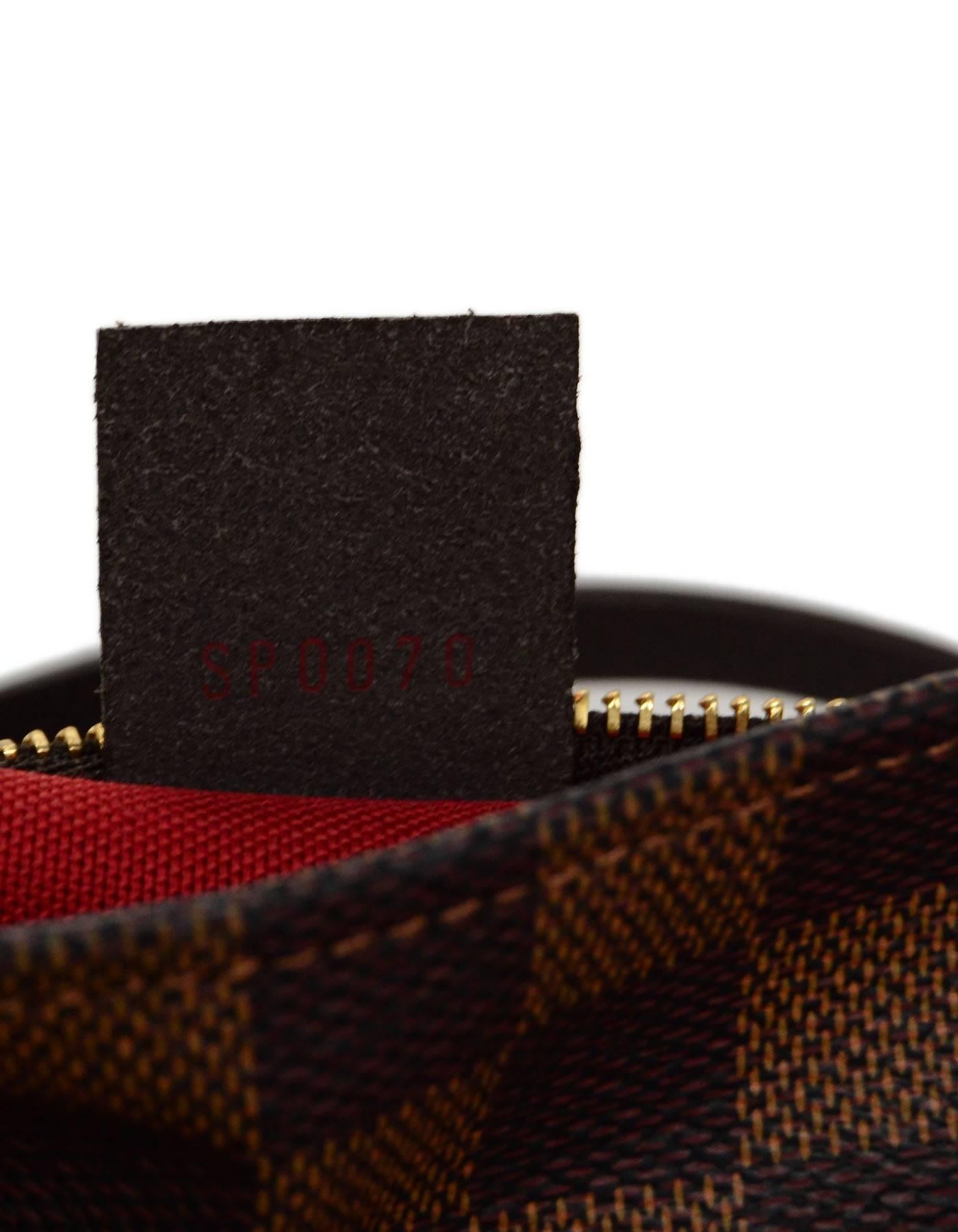 Black Louis Vuitton Damier Square Trousse Pochette Shoulder Bag