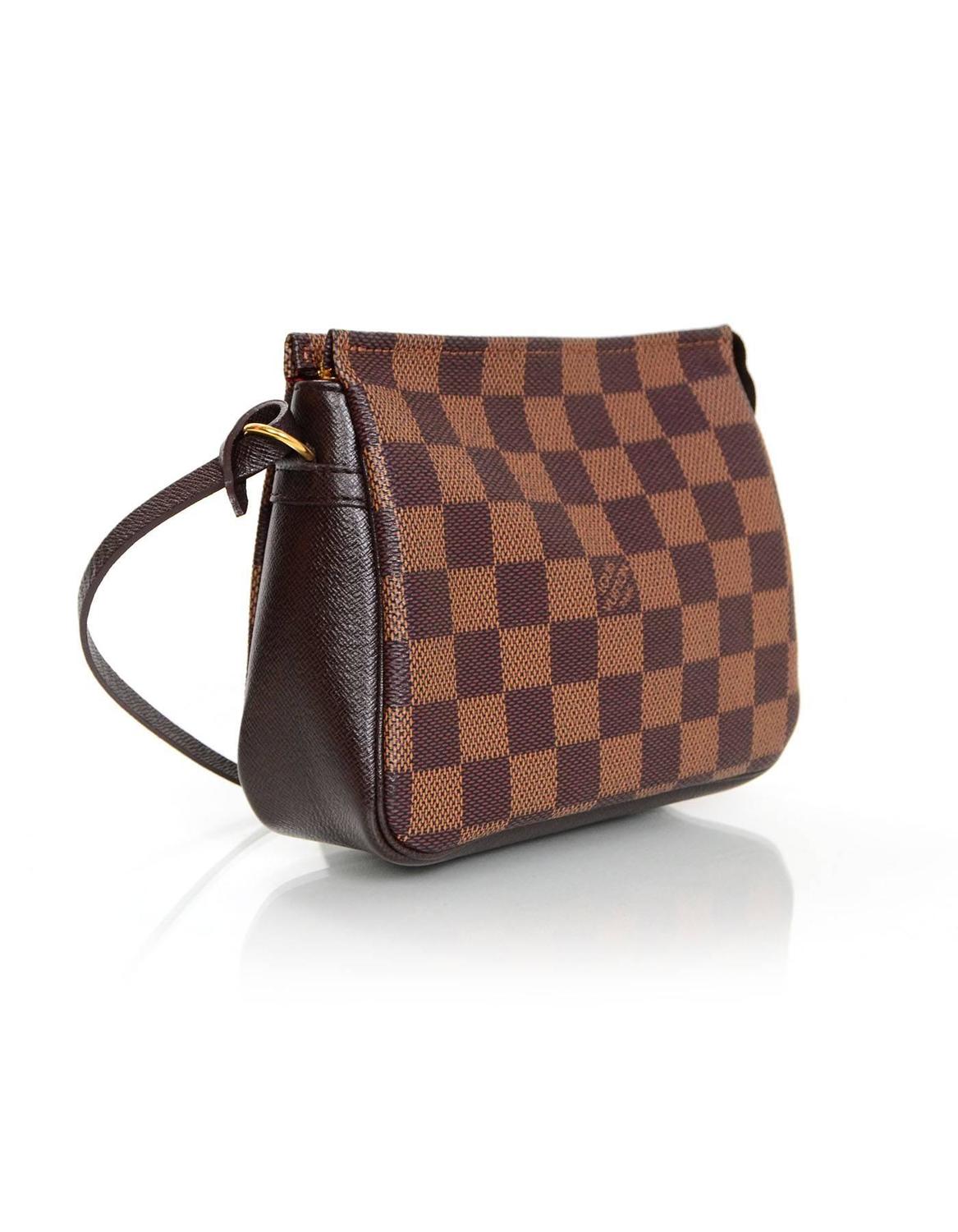 Louis Vuitton Damier Square Trousse Pochette Shoulder Bag For Sale at 1stdibs