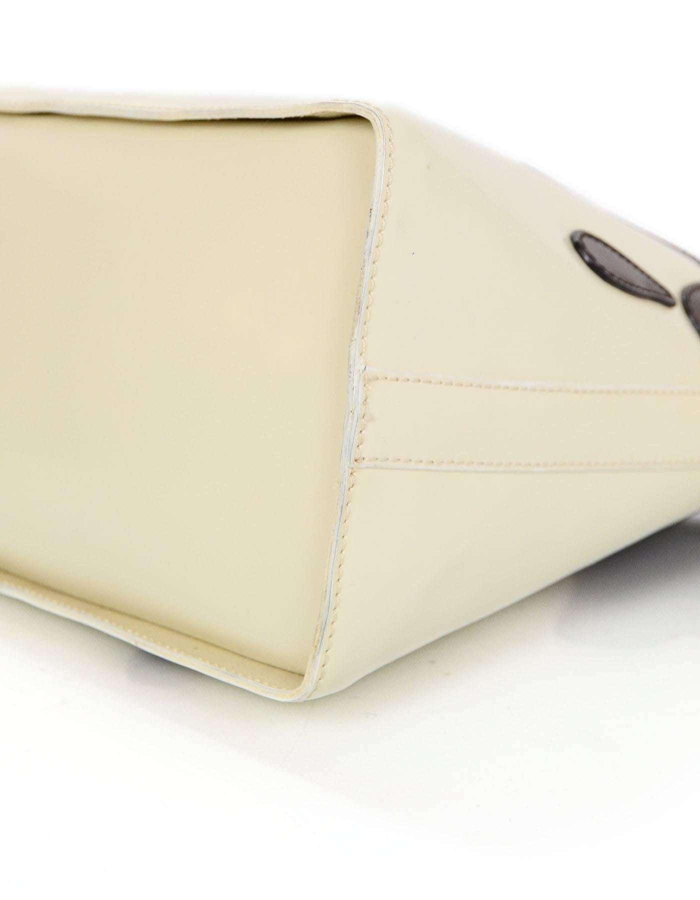 Moschino Vintage Tropfende Schokolade Henkeltasche Damen