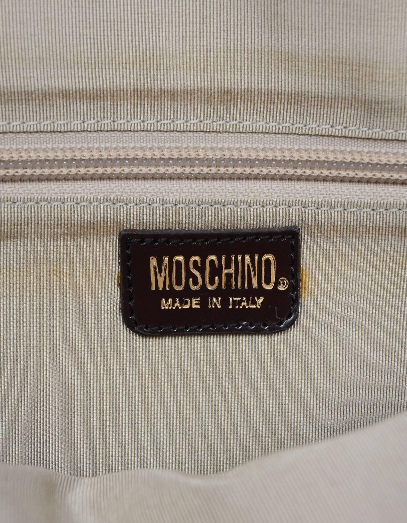 Women's Moschino Vintage Dripping Chocolate Handle Bag 