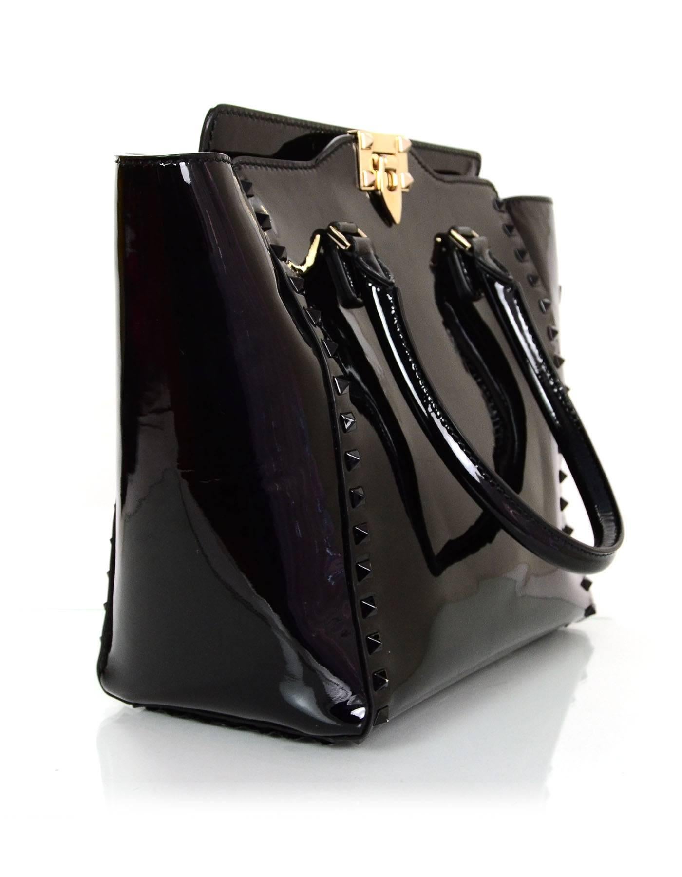 valentino black patent bag