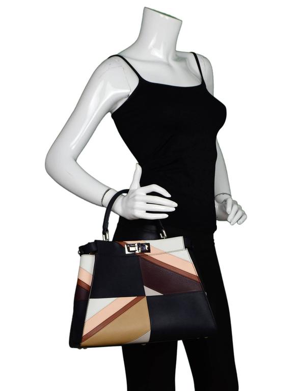 Fendi Dark Navy Leather Patchwork Medium Peek-a-Boo Bag rt. $5,300 For ...
