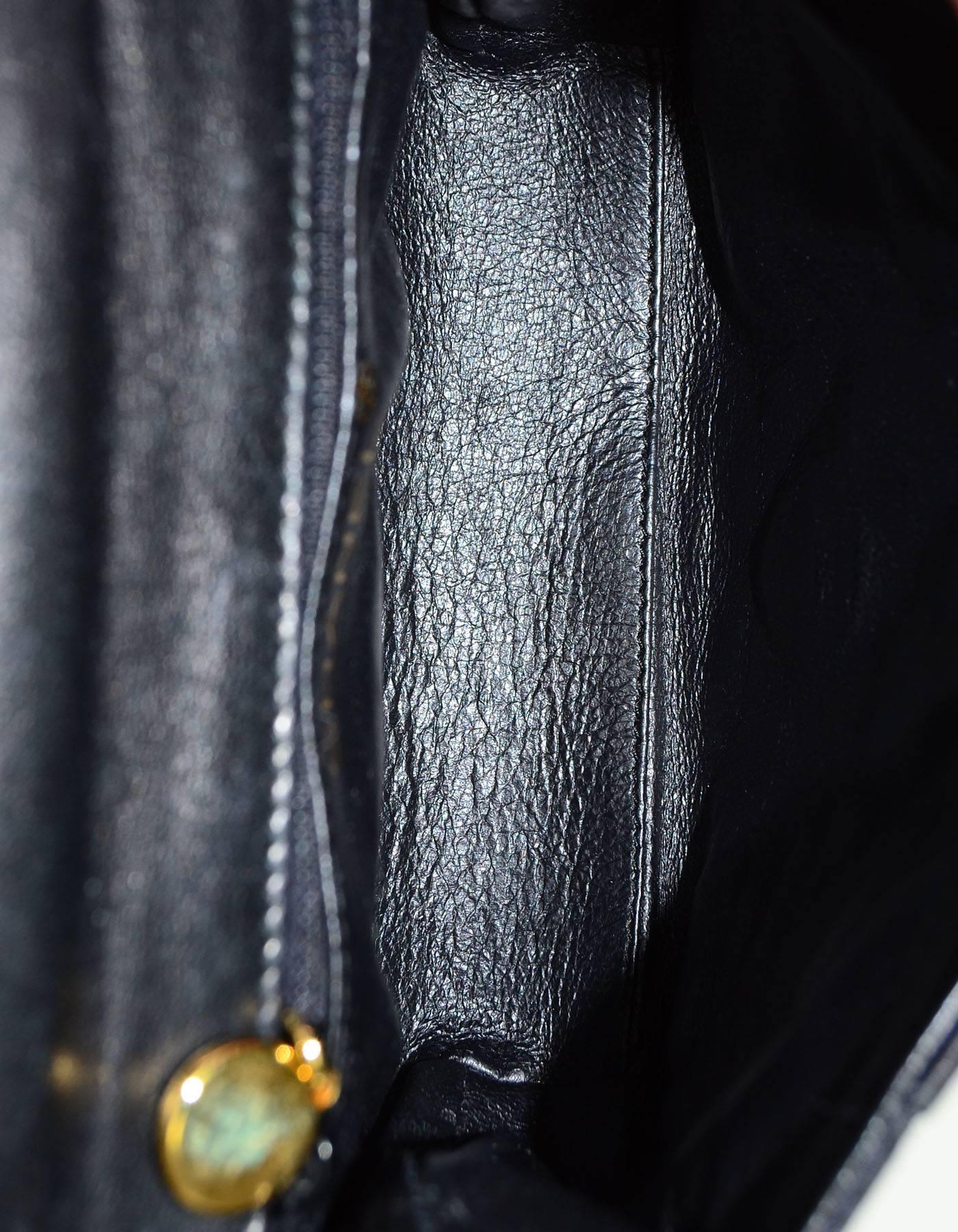 Chanel Vintage Black Satin Bow Crossbody Bag 1