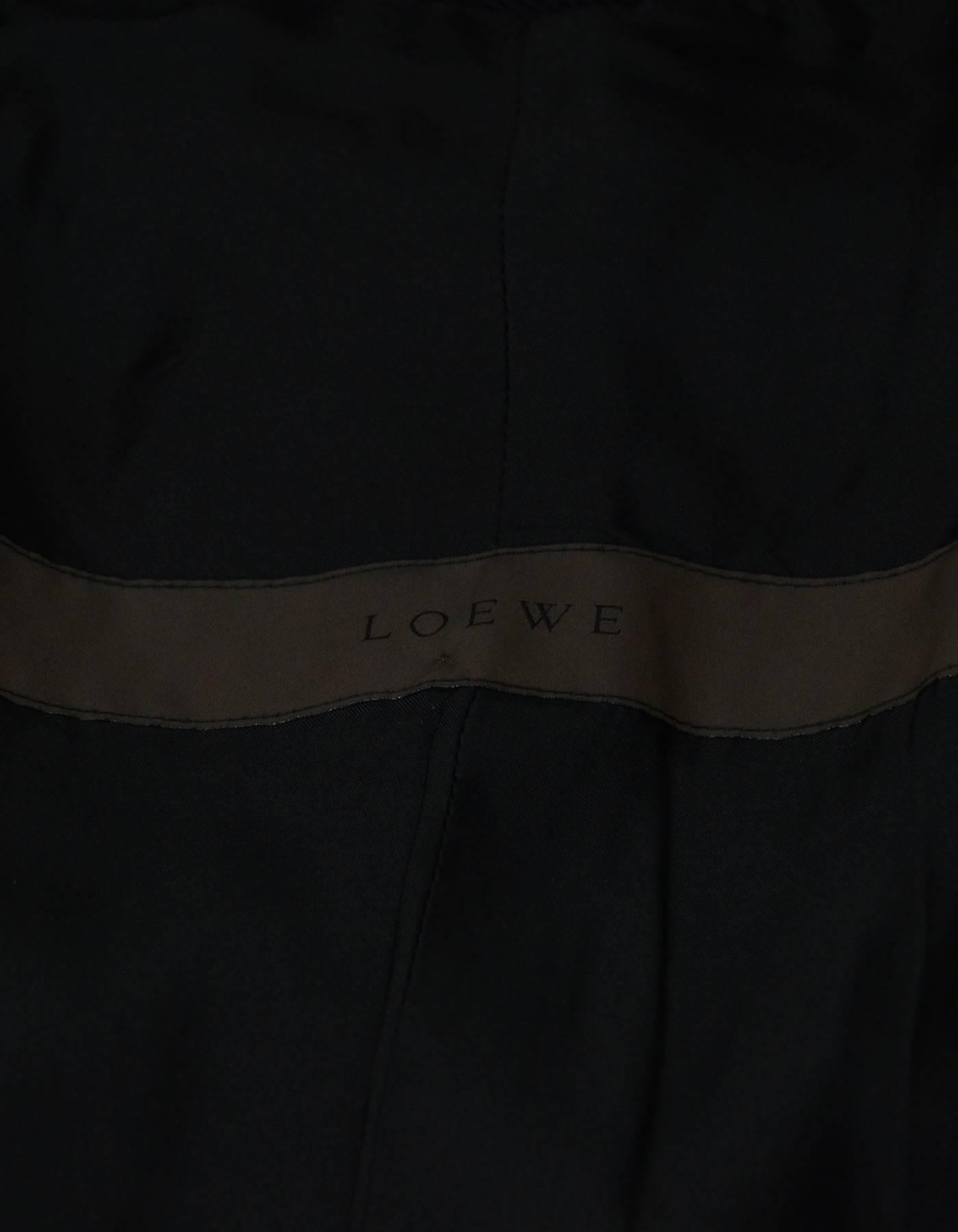 loewe navy coat