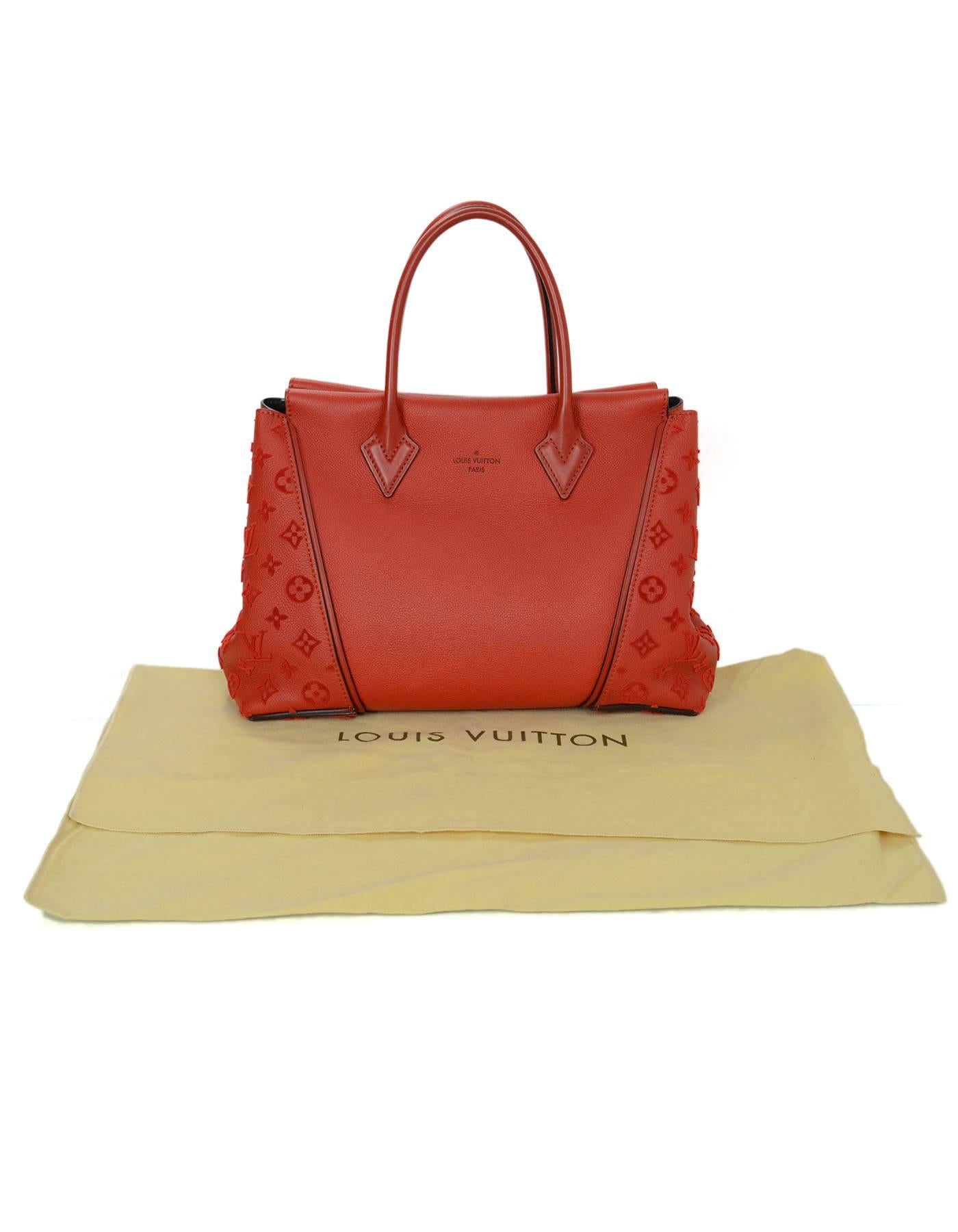 Louis Vuitton Red Leather Velours W PM Tote Bag rt. $4, 850 6
