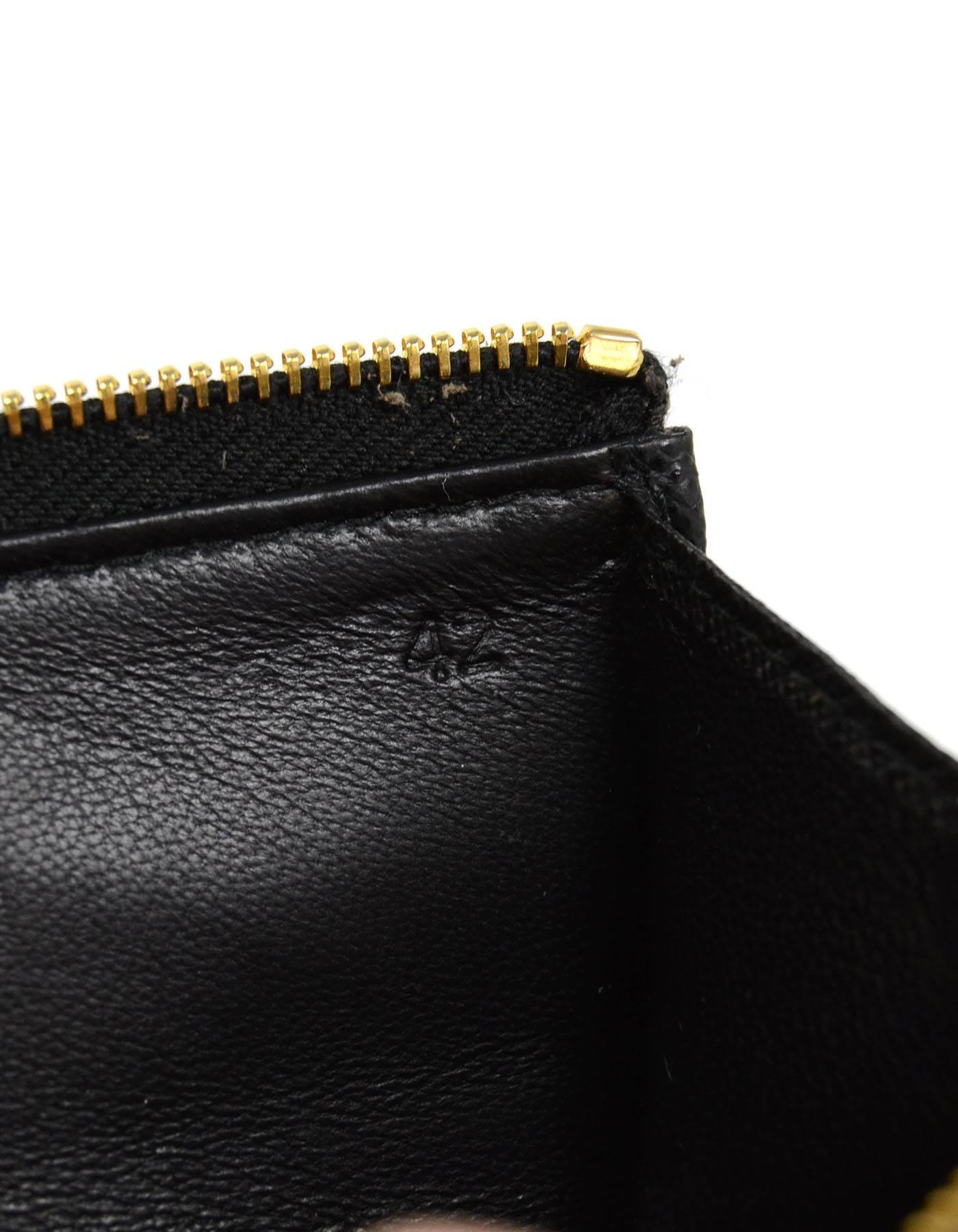 Women's Prada Black Saffiano Leather Keychain Pouch