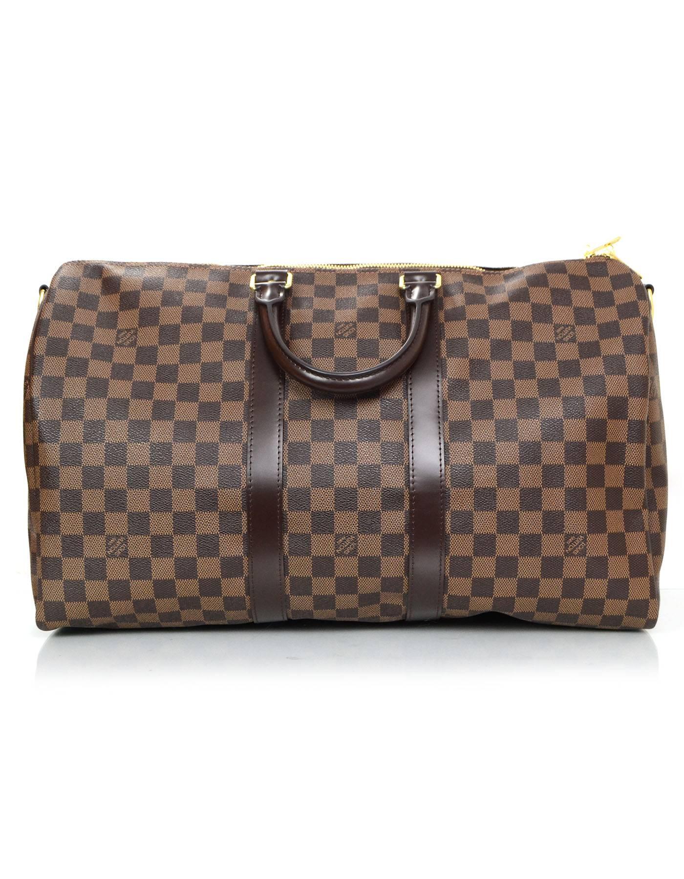 Louis Vuitton Damier Keepall Bandouliere 45 In Excellent Condition In New York, NY