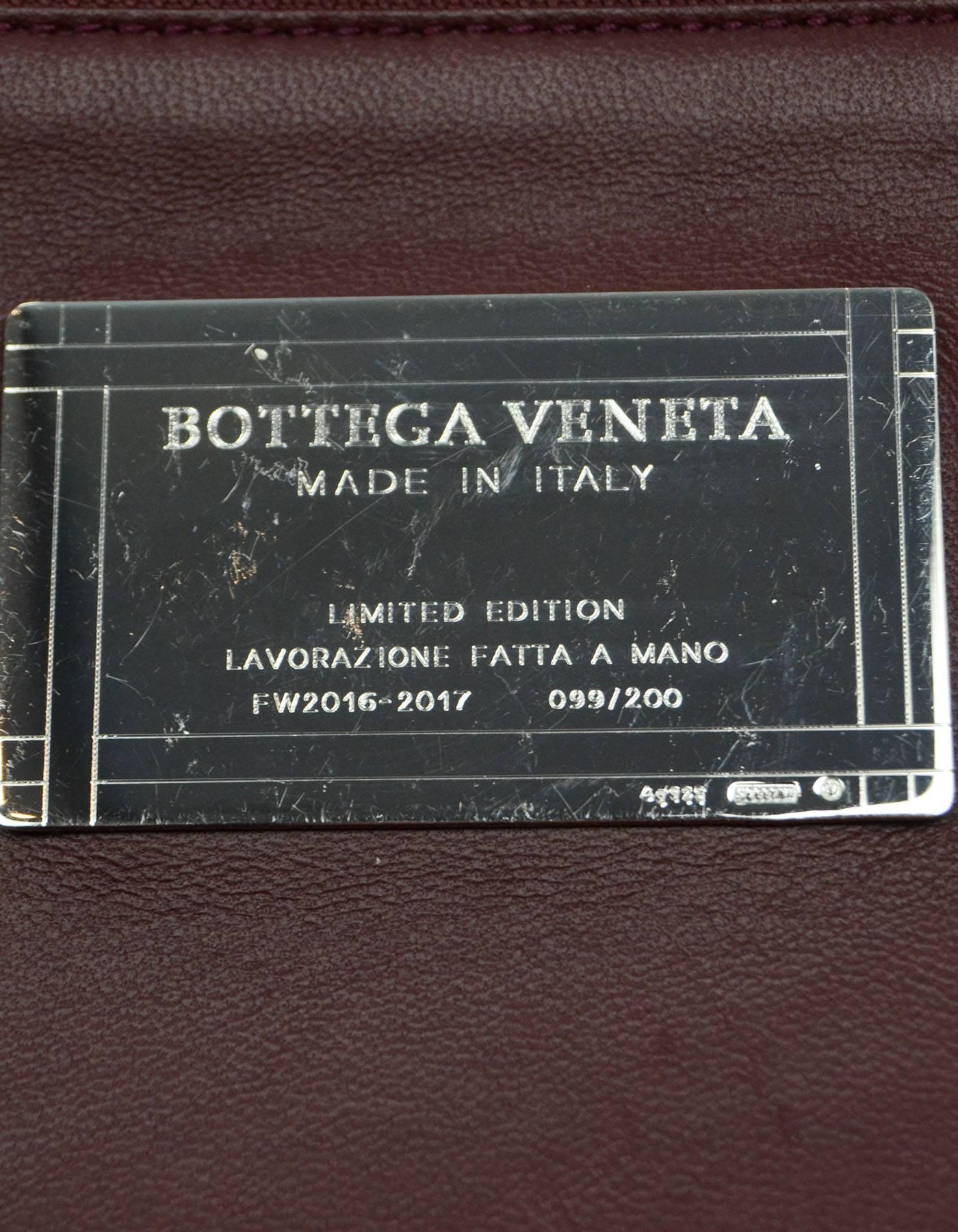 Brown Bottega Veneta Barolo Burgundy Hand Woven Leather Medium Cabat Tote Bag $7, 000