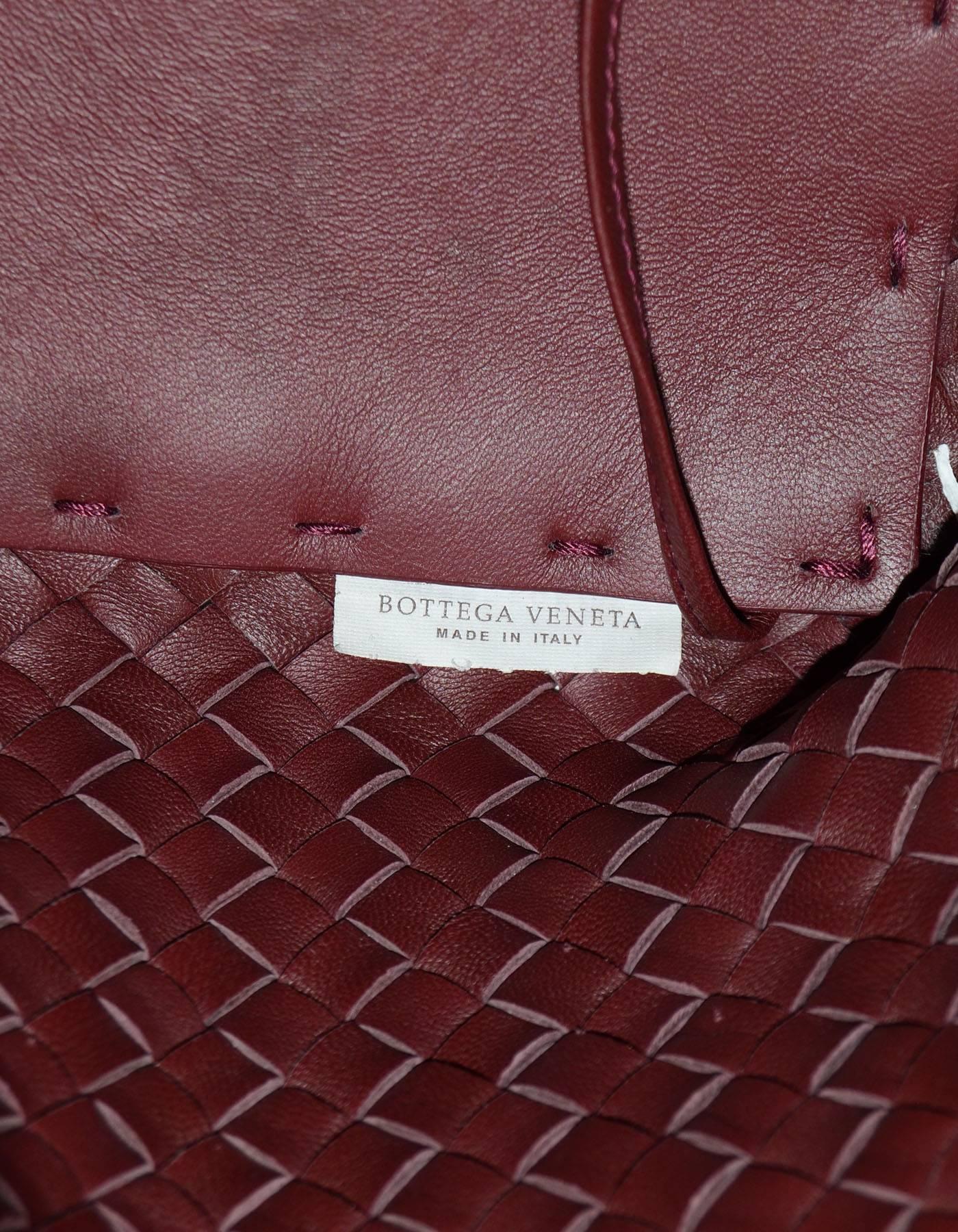 Women's Bottega Veneta Barolo Burgundy Hand Woven Leather Medium Cabat Tote Bag $7, 000