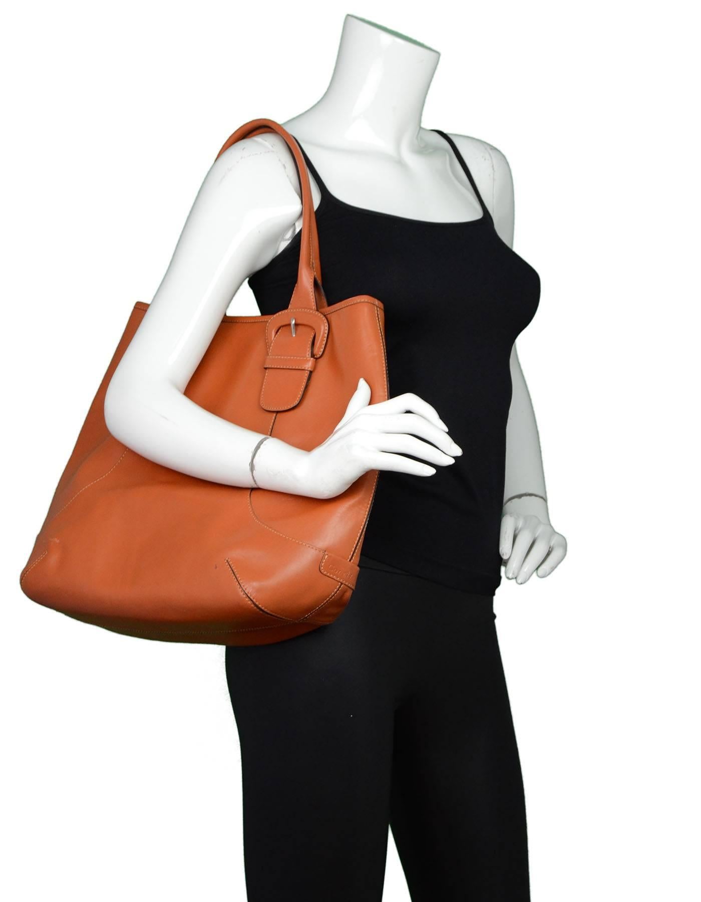 Cole Haan Orange Leather Tote bag 2