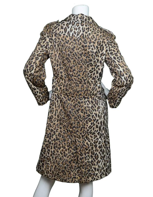 Dolce and Gabbana Leopard Print Peacoat sz IT42 For Sale at 1stDibs ...
