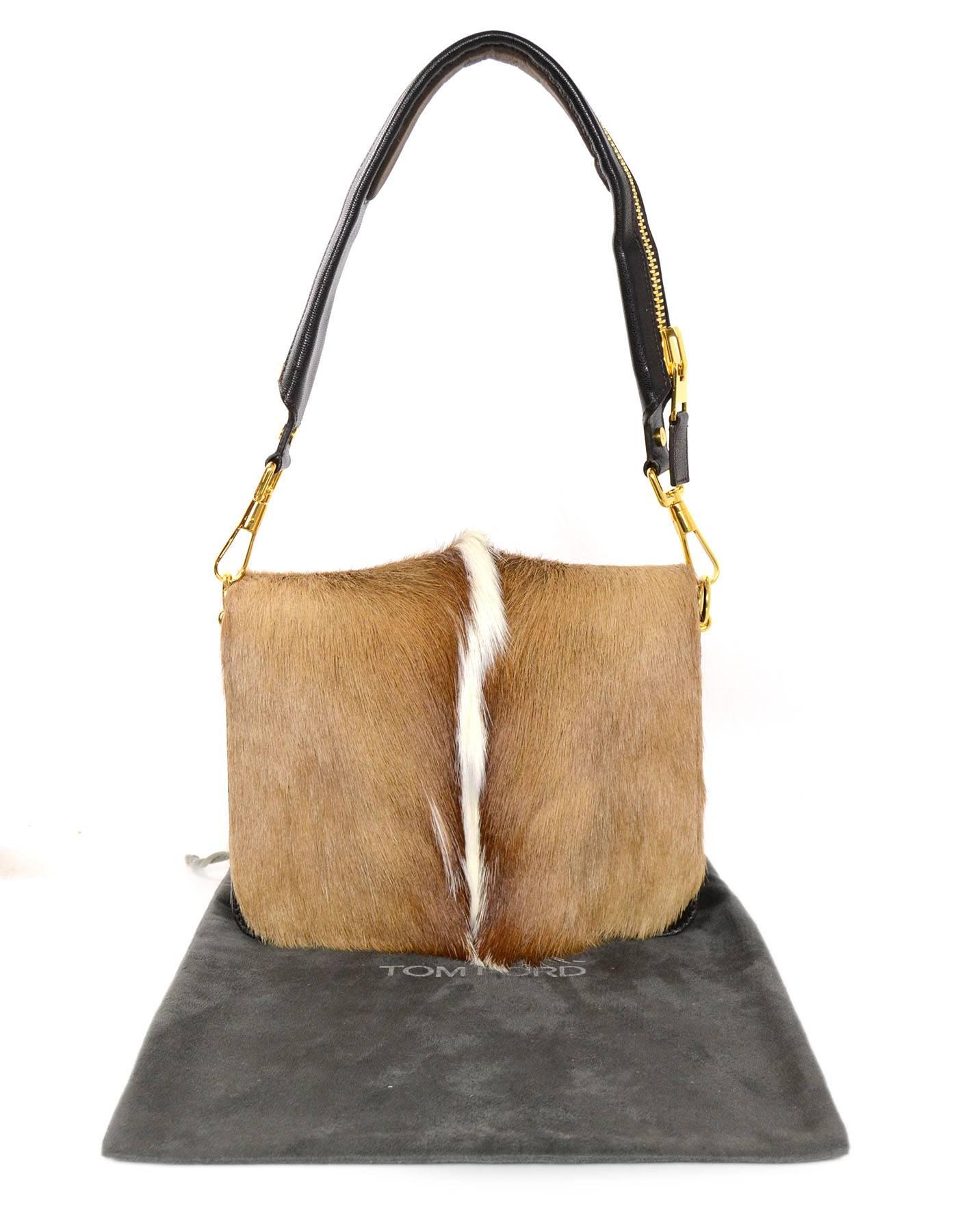 Tom Ford Antelope Fur & Brown Leather Bag rt. $3, 510 1