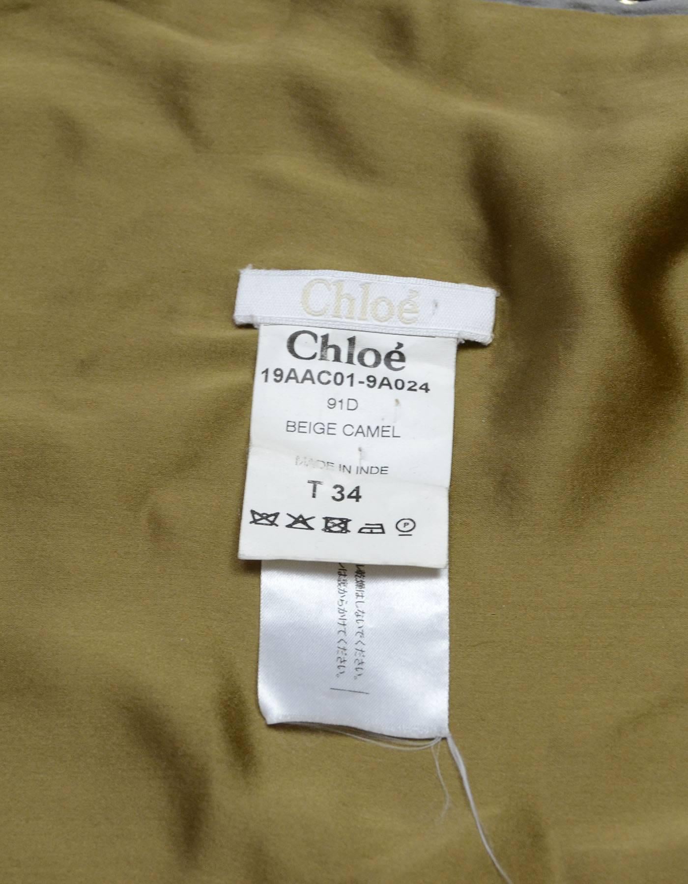 Brown Chloe Animal Print Silk Large Scarf w/ Chain Trim